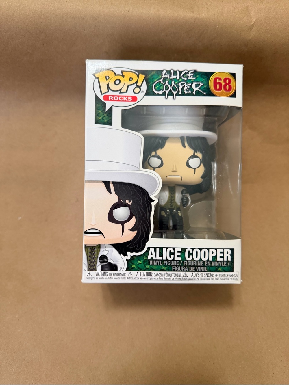 Funko Pop! Alice Cooper Top Hat Vinyl Figure - White & Black